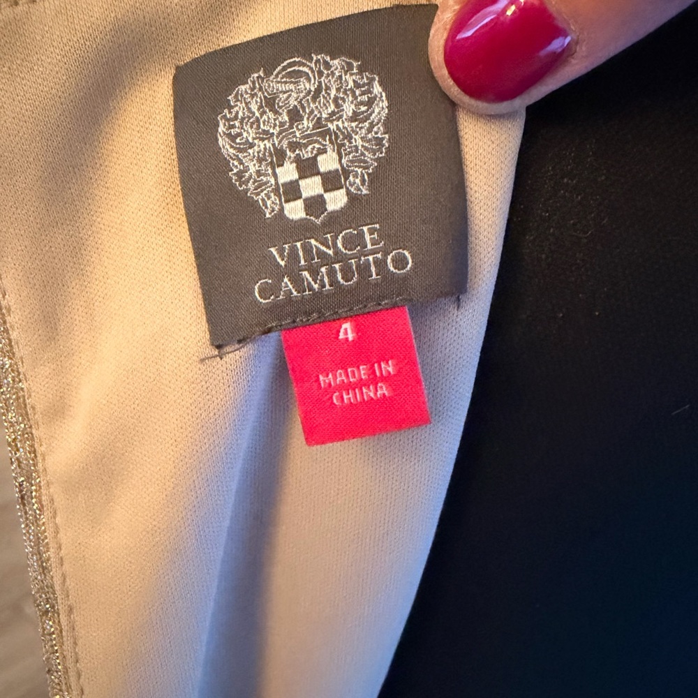 Vince Camuto Gold Maxi Dress - Picture 5 of 8
